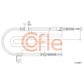 Handbremsseil 17.0687 von COFLE günstig für 21,28 € online kaufen