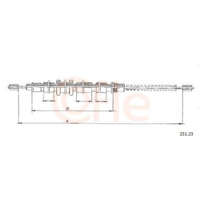 Handbremsseil 251.23 von COFLE günstig für 14,34 € online kaufen