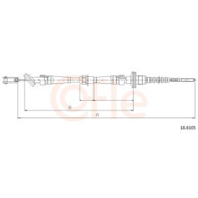 Handbremsseil 10.5224 von COFLE günstig für 11,10 € online kaufen