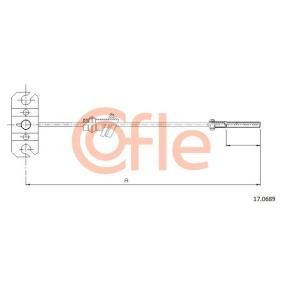 Handbremsseil 17.0689 von COFLE günstig für 17,76 € online kaufen