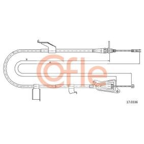 Handbremsseil 17.0336 von COFLE günstig für 34,35 € online kaufen
