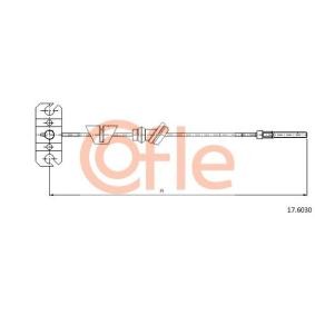 Handbremsseil 17.6030 von COFLE günstig für 21,59 € online kaufen
