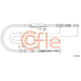 Handbremsseil 17.0236 von COFLE günstig für 18,60 € online kaufen
