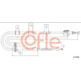 Handbremsseil 17.6060 von COFLE günstig für 30,77 € online kaufen