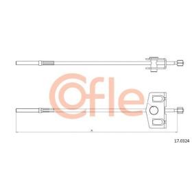 Handbremsseil 17.0324 von COFLE günstig für 17,15 € online kaufen