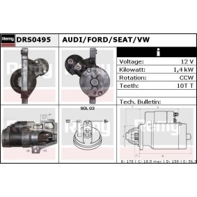 Anlasser für AUDI von DELCO REMY