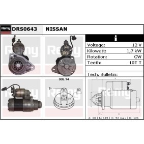 Anlasser für INFINITI von DELCO REMY