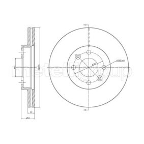 Achetez des Disque de frein METELLI 23-0071 à prix pour 47,61 €