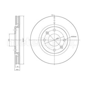 Compre Disco de travão da METELLI 23-0405 a um preço baixo por 28,02 €