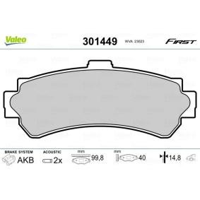 Bremsbeläge 301449 von VALEO günstig für 20,86 € online kaufen