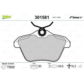 Bremsbeläge 301581 von VALEO günstig für 19,62 € online kaufen
