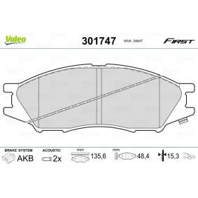 Bremsbeläge 301747 von VALEO günstig für 21,16 € online kaufen