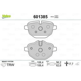 Achetez des Plaquettes de frein VALEO 601385 à prix pour 34,11 €