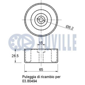 Compre Jogo de roletes, correia dentada da RUVILLE 5577152 a um preço baixo por 71,11 €