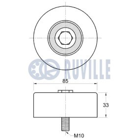 Umlenk- / Führungsrolle, Keilrippenriemen 57354 von RUVILLE günstig für 67,55 € online kaufen