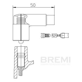 Zündkabel 120/95 von BREMI günstig für 16,37 € online kaufen