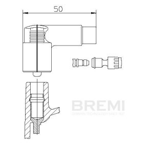 Zündkabel 121/110 von BREMI günstig für 13,35 € online kaufen