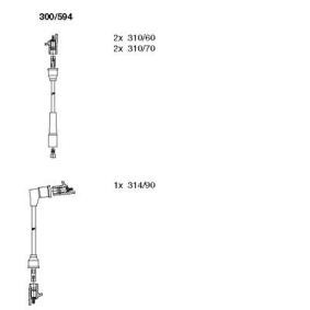 Zündleitungssatz 300/594 von BREMI günstig für 24,56 € online kaufen