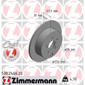 Bremsscheibe 530.2466.20 von ZIMMERMANN günstig für 50,05 € online kaufen