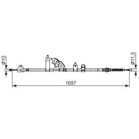 Handbremsseil für SUBARU von BOSCH