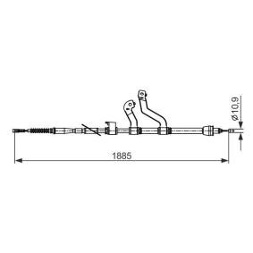 Handbremsseil 1 987 482 573 von BOSCH günstig für 45,98 € online kaufen