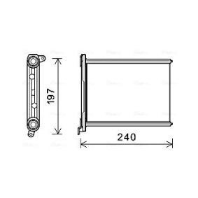 Compre Radiador da chaufage de AVA COOLING SYSTEMS online para Vivaro Camião de plataforma / Chassis (X82) a preços moderados