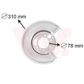 Acquista Lamiera paraspruzzi disco freno da VAN WEZEL 3075374 a buon mercato per soli 21,58 €