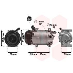 Achetez des Compresseur de climatisation VAN WEZEL 8200K323 à prix pour 512,28 €