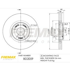 Bremsscheibe BD-2059 von FREMAX günstig für 113,78 € online kaufen