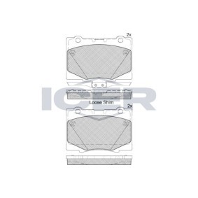 Compre Pastilhas de travão da ICER 182184 a um preço baixo por 52,02 €