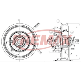 Bremstrommel BD-8009 von FREMAX günstig für 66,08 € online kaufen