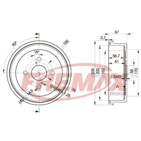 Bremstrommel BD-2252 von FREMAX günstig für 55,47 € online kaufen