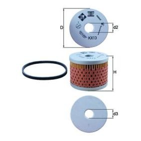 Comprar Filtro combustible de MAHLE ORIGINAL KX 13D a bajo precio de 7,07 €