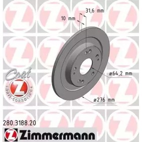Bremsscheibe für HONDA von ZIMMERMANN