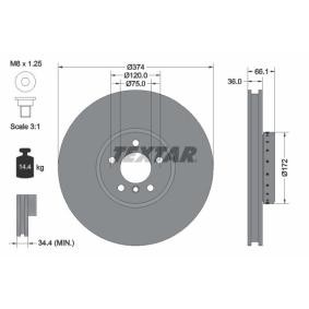 Compre Disco de travão da TEXTAR 92266225 a um preço baixo por 205,95 €
