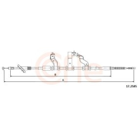 Handbremsseil 17.2585 von COFLE günstig für 31,61 € online kaufen