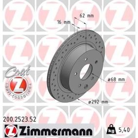 Bremsscheibe 200.2523.52 von ZIMMERMANN günstig für 96,62 € online kaufen