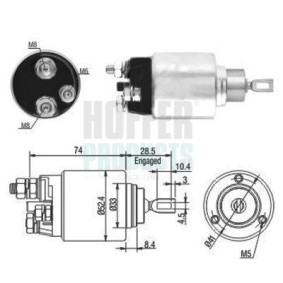 Comprar Solenoide de arranque de HOFFER 6646034 a bajo precio de 37,34 €