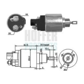 Magnetschalter, Anlasser 6646070 von HOFFER günstig für 38,32 € online kaufen