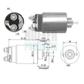 Magnetschalter, Anlasser 6646082 LDV von HOFFER