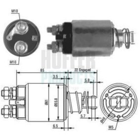 Acquista Elettromagnete motorino avviamento da HOFFER 6646119 a buon mercato per soli 41,36 €