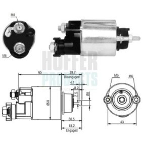 Compre Solenoide de arranque de HOFFER online para CIVIC VII Coupé (EM2) a preços moderados