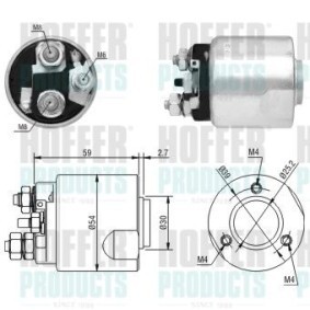 Magnetschalter, Anlasser 6646170 von HOFFER günstig für 29,79 € online kaufen