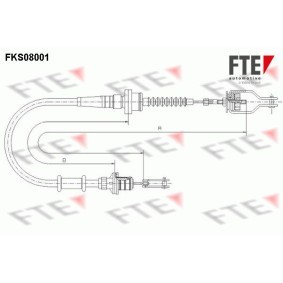 Acquista Cavo frizione da FTE FKS08001 a buon mercato per soli 16,07 €