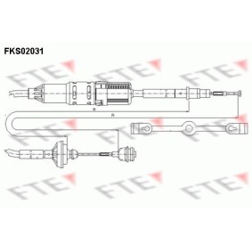 Kupplungsseil FKS02031 von FTE günstig für 35,52 € online kaufen