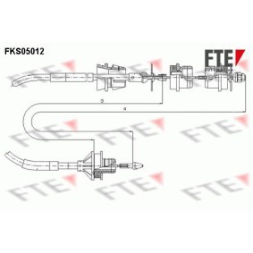 Kupplungsseil FKS05012 von FTE günstig für 20,48 € online kaufen