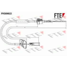 Kupplungsseil FKS09022 von FTE günstig für 23,00 € online kaufen