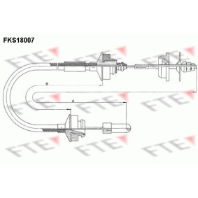 Kupplungsseil FKS18007 von FTE günstig für 12,42 € online kaufen