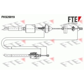 Acquista Cavo frizione da FTE FKS20019 a buon mercato per soli 23,68 €