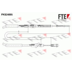 Achetez des Câble d'embrayage FTE FKS24005 à prix pour 37,53 €